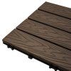 WPC terasová dlaždice 30×30 CM HNĚDÁ 5