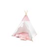 2402 7 detsky stan teepee ruzovy s polstarky