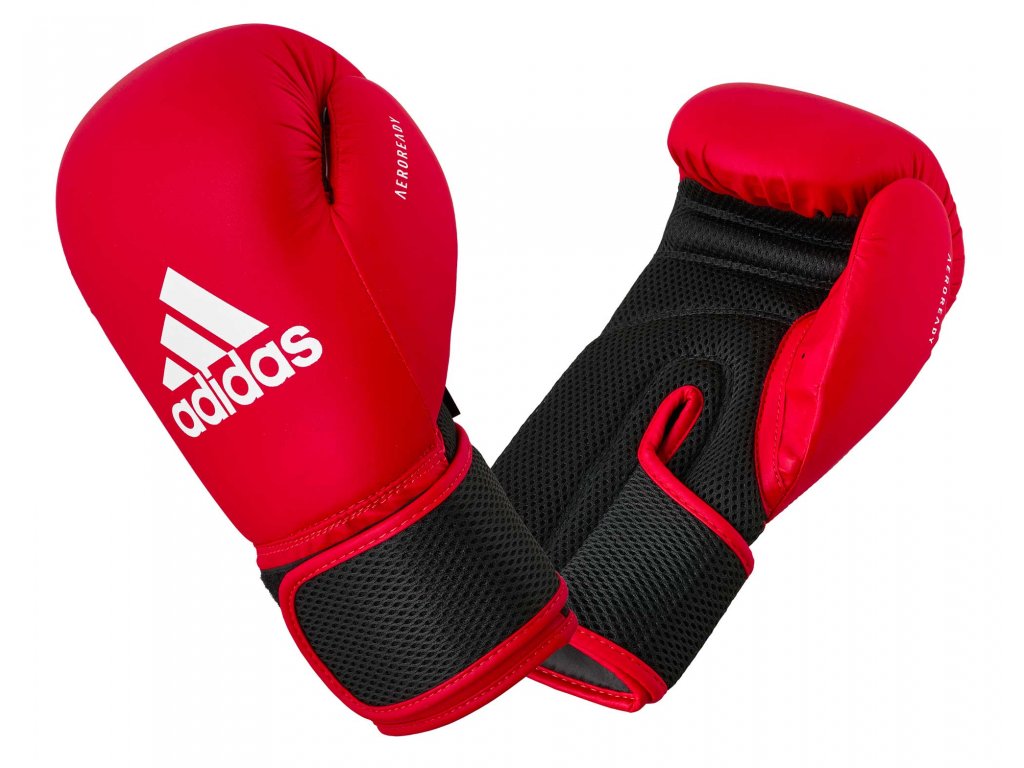Adidas Hybrid boxerské rukavice červené