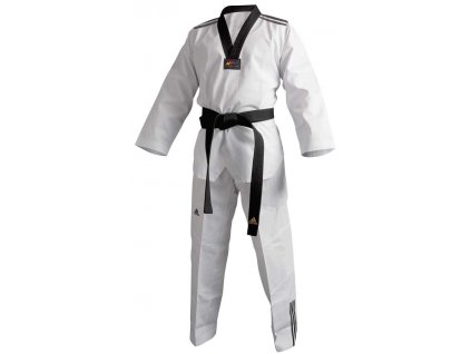 Taekwondo Dobok ADIDAS - model adiclub 3S černý revers