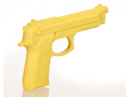 Gumová žlutá tréninková pistole