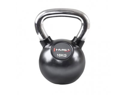 Vinylový kettlebell s chromovaným úchopem HMS KGC 16 kg