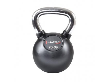 Vinylový kettlebell s chromovaným úchopem HMS KGC 20 kg