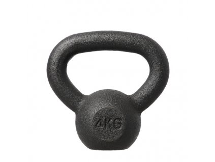 Litinový kettlebell HMS KZG04 4 kg, černý