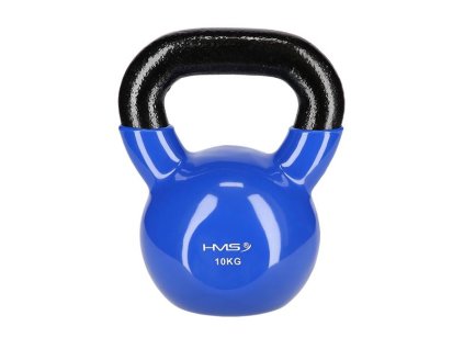 Kettlebell pokrytý vinylem HMS KN 10 kg, modrý