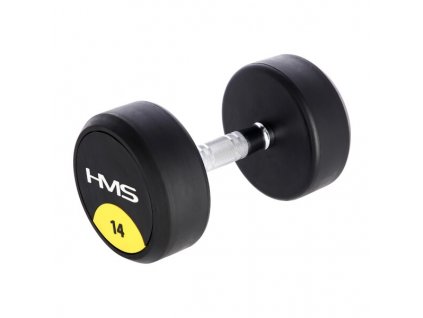 Pogumovaná jednoruční činka HMS HG Pro 14 kg