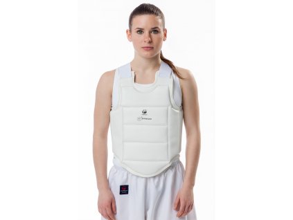 tokaido karate weste wkf oberkoerper schutz body guard weiss 01