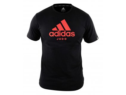 adiCTJ adidas t shirt community line judo black red 1