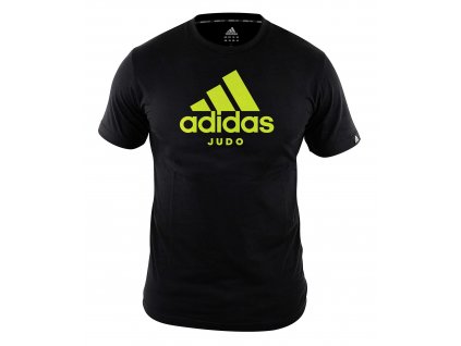 adiCTJ adidas t shirt community line judo black yellow 1