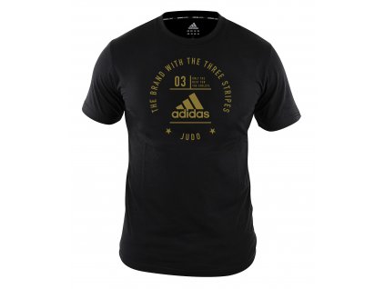 adidas stamp performance judoshirt adiCL01 Black Gold 1