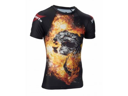 1006300 Dark Line Rashguard shortsleeves Skull 0003