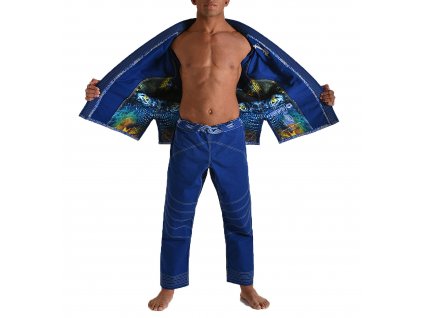 Gr1ps bjj kimono gi armadura blue grips 4