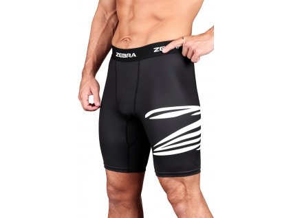 Zebra kompresní šortky mma bjj grapling performance