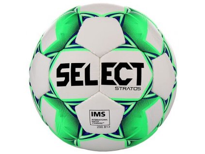 FB Stratos fotbalový míč bílá-zelená