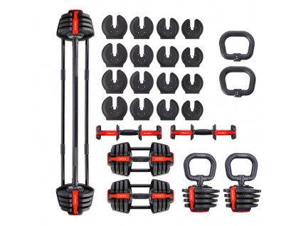 Jednoruční / obouruční variabilní činka HMS SGR18 PRO SET 3v1 40 kg