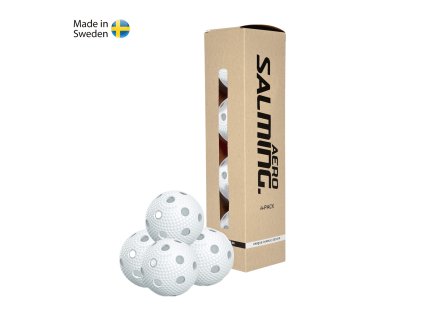 SALMING Aero Ball 4-pack, white