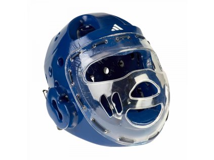 Adidas helma s maskou modrá