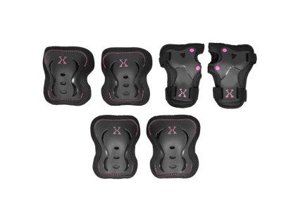 Souprava chráničů NILS Extreme H320 černo-růžová (Velikost M)