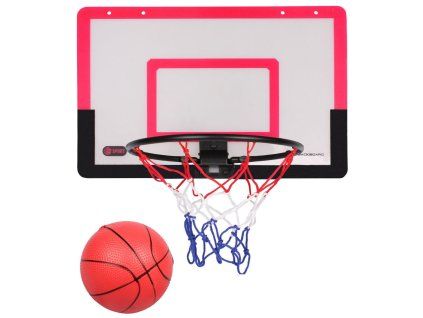 Teamer basketbalový koš s deskou červená