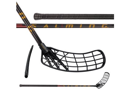 SALMING Q-series Carbon Swift Trident 27 Black/Red (Délka hole 100 (111) cm, Strana hole Levá ruka dole)