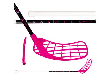 SALMING Midlite Hawk 32 JR Black/Mixed (Délka hole 82 (93) cm, Strana hole Levá ruka dole)