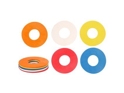 Flat Ring značky na podlahu sada 5x4 ks mix barev