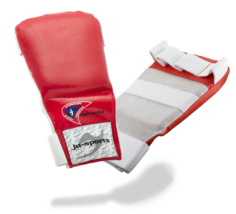 JU-SPORTS Rukavice na JIU JITSU model PRO QUICK JJIF APPROVED- červené Velikost: S