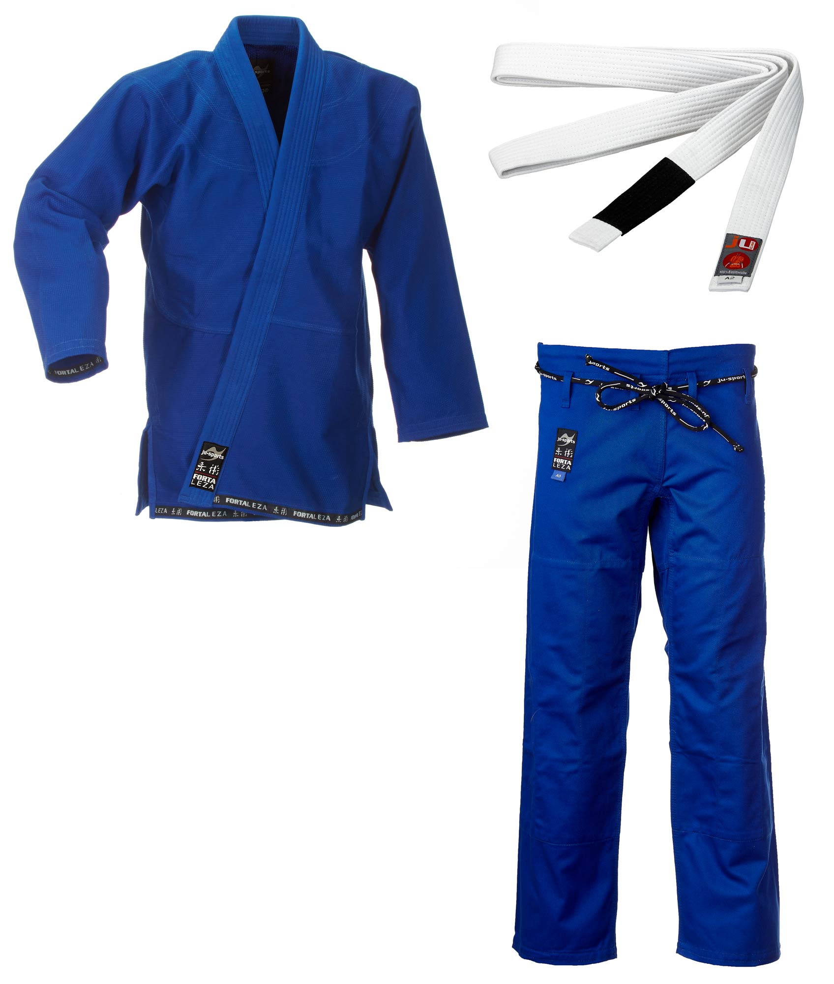 JU-SPORTS Kimono BJJ FORTALEZA modré Velikost: A4/180