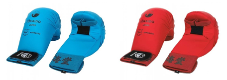 Set obou barev chráničů na ruce Tokaido Kanji WKF Velikost: XS