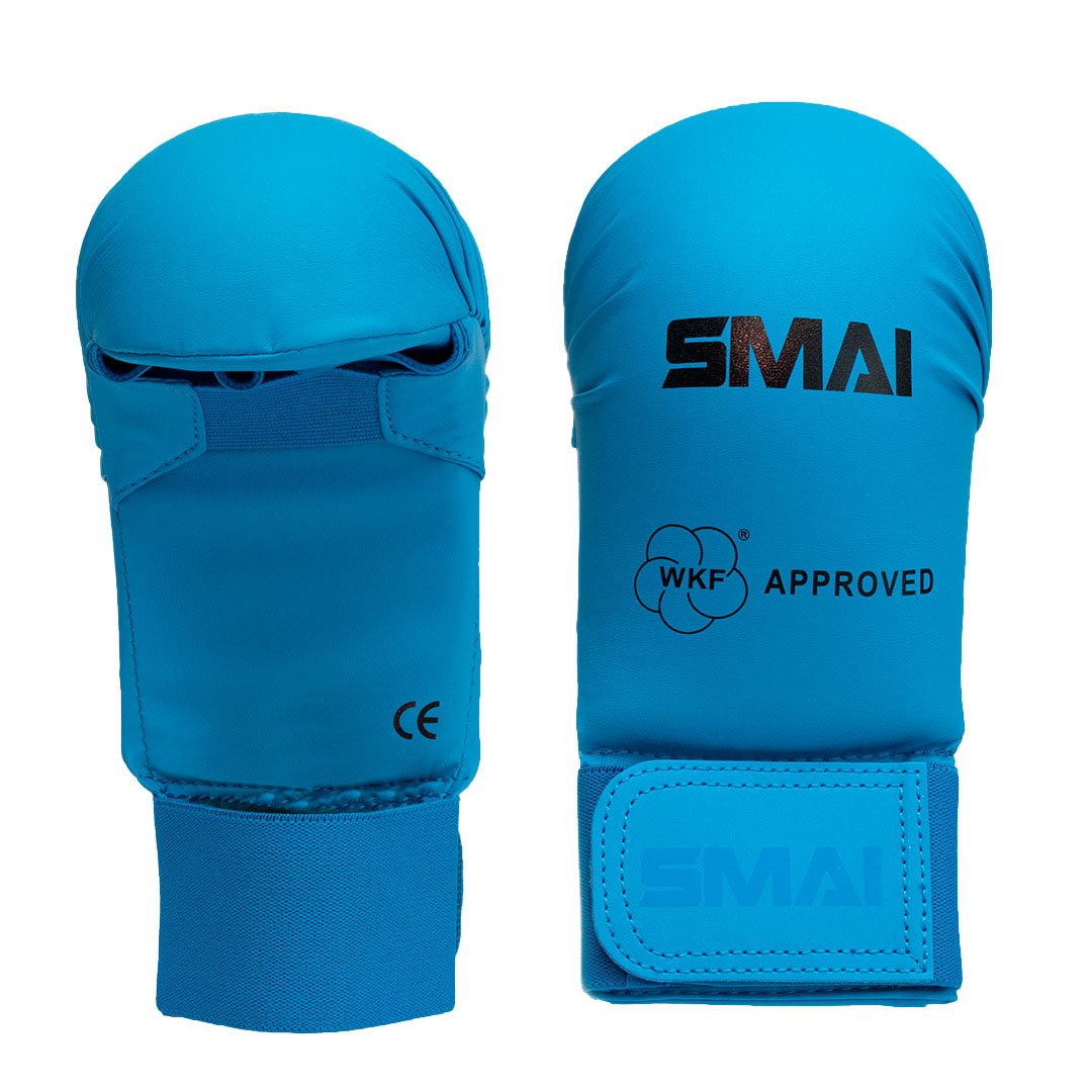 SMAI rukavice karate WKF approved Barva: Modrá, Velikost: S