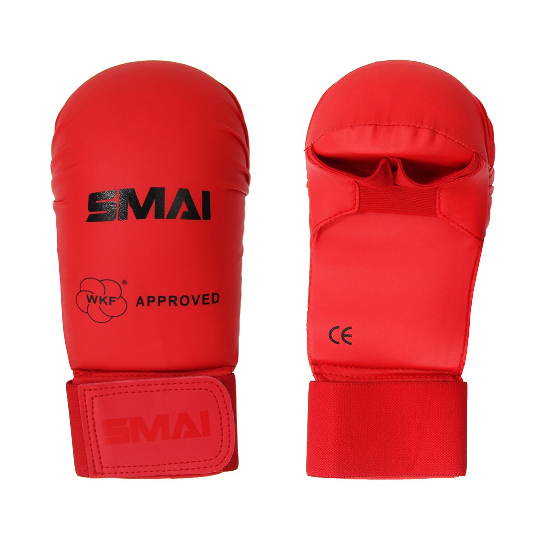 SMAI rukavice karate WKF approved Barva: Červená, Velikost: XS