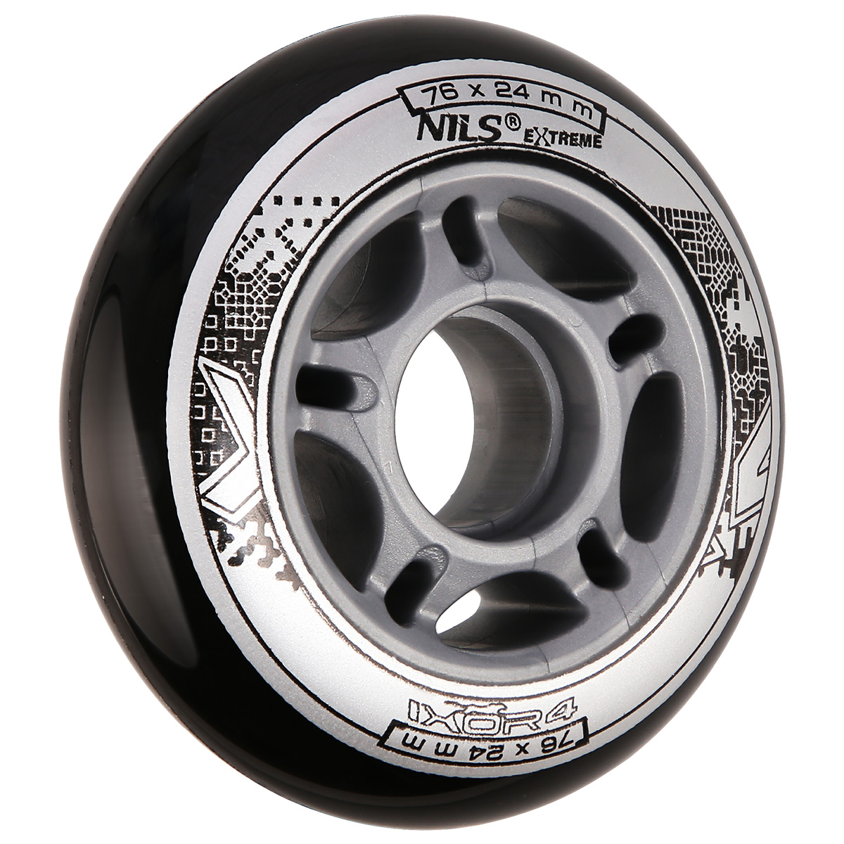 KOLEČKA NILS EXTREME PU 76x24 ČERNÉ (4KS) 5907695510829