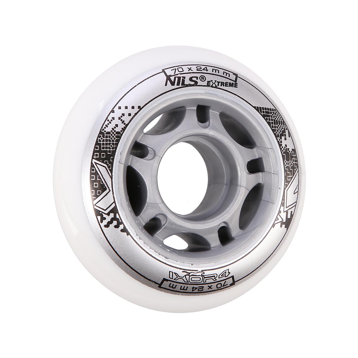 KOLEČKA NILS EXTREME PU 70x24 BÍLÉ (4KS) 5907695515756