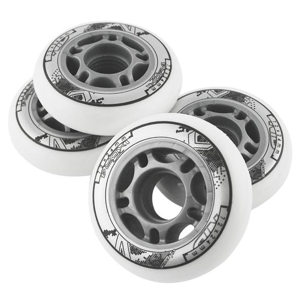 KOLEČKA NILS EXTREME PU 72x24 BÍLÉ (4KS) 5907695515763