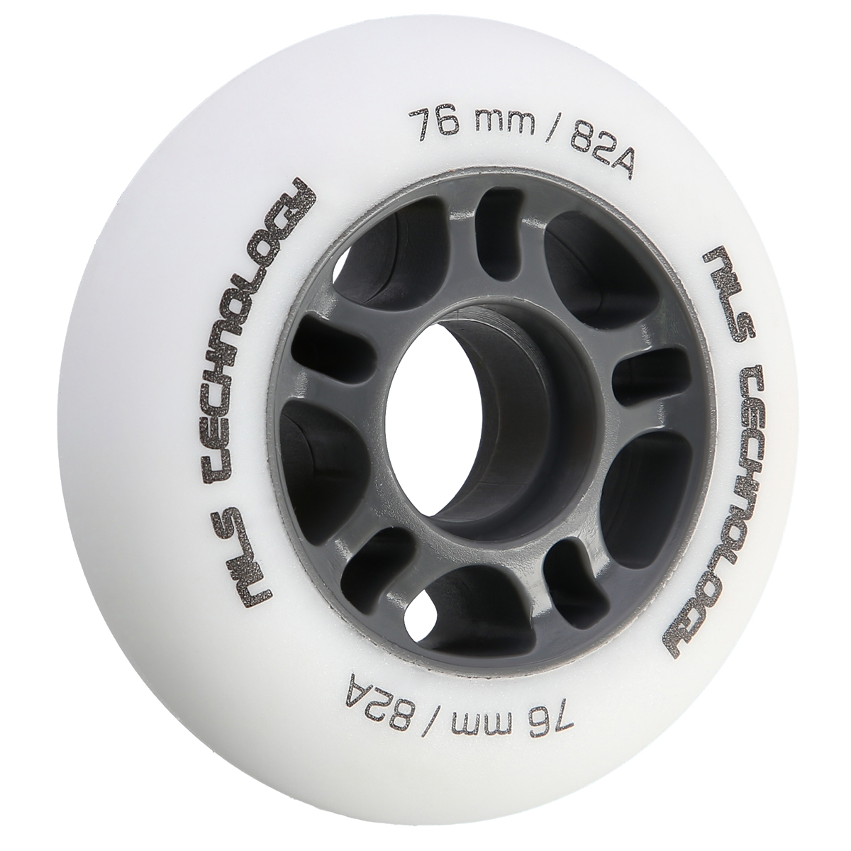 Matná kolečka NILS Extreme PU 76x24 82A, bílá, 4 ks 5907695543438