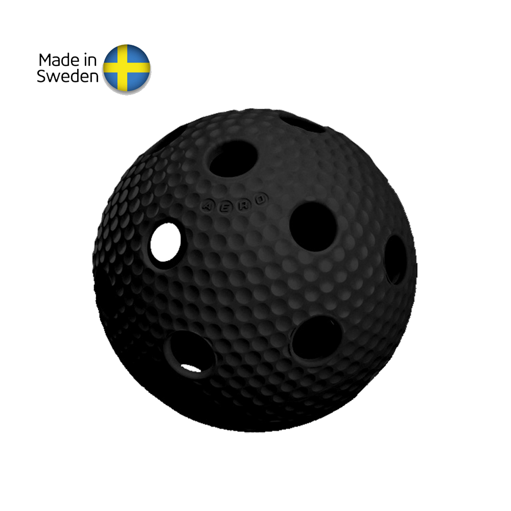 SALMING Aero Plus Ball, black with dumples