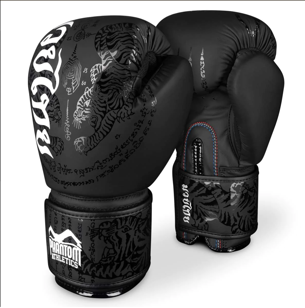 Boxerské rukavice Phantom Athletics Muay Thai černé Velikost: 10oz