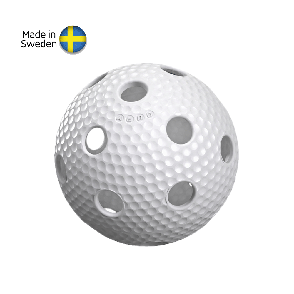 SALMING Aero Plus Ball, white with dumples