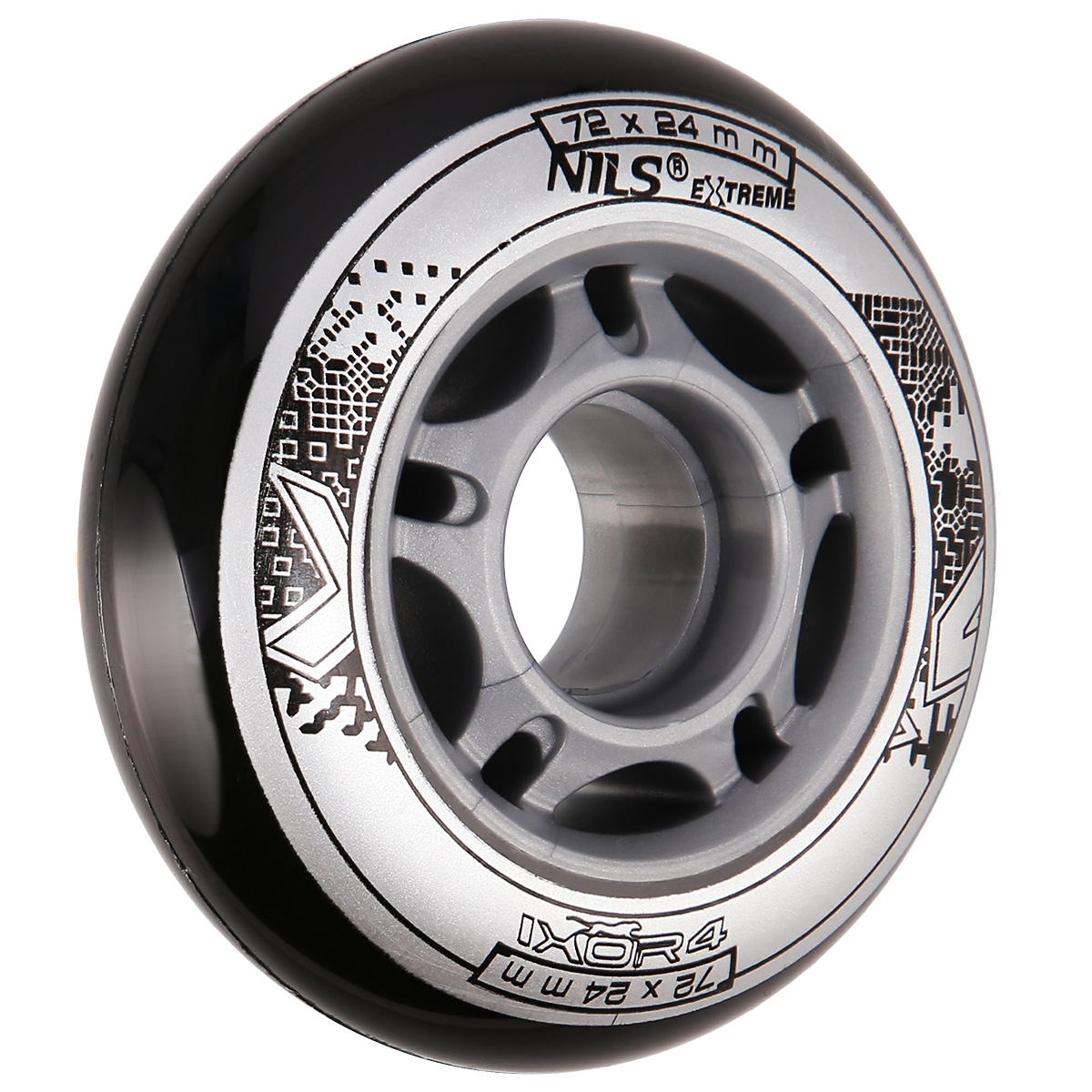 KOLEČKA NILS EXTREME PU 72x24 ČERNÉ (4KS) 5907695510645