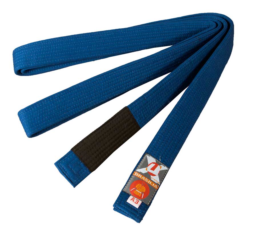 JU-SPORTS BRAZILIAN JIU JITSU PÁS NA KIMONO - MODRÝ Délka: 300
