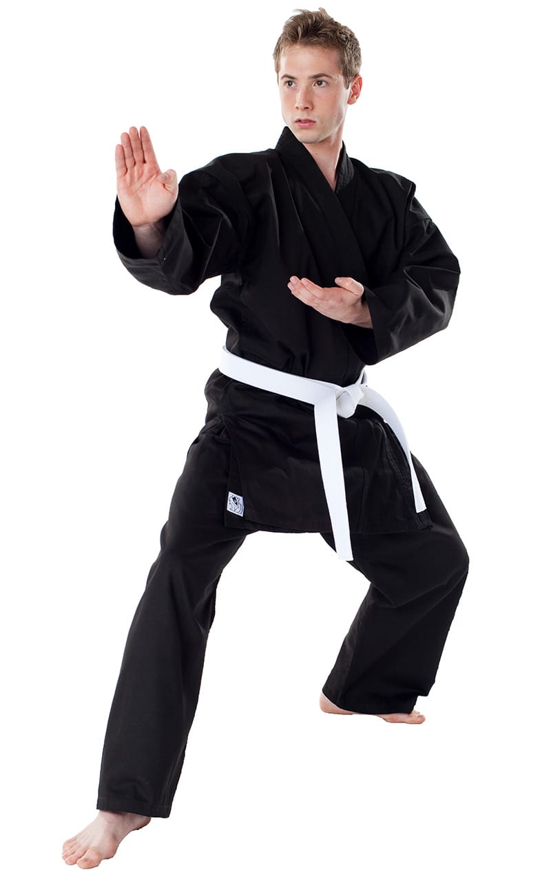 KIMONO KARATE DAX OKINAWA - černé včetně bílého pásku Velikost: 140