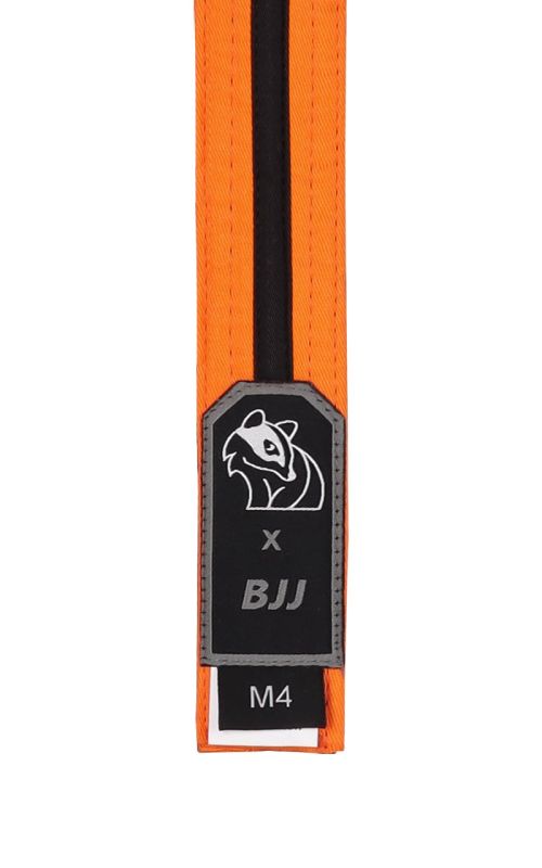 DAX BJJ pásek dětský Barva: BJJ oranžová-černý pruh, Délka: 260/M4