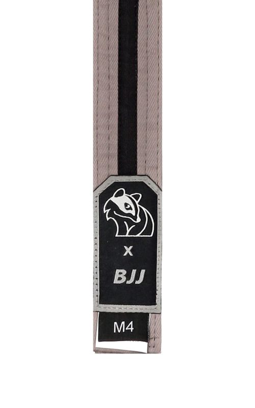DAX BJJ pásek dětský Barva: BJJ šedá-černý pruh, Délka: 260/M4