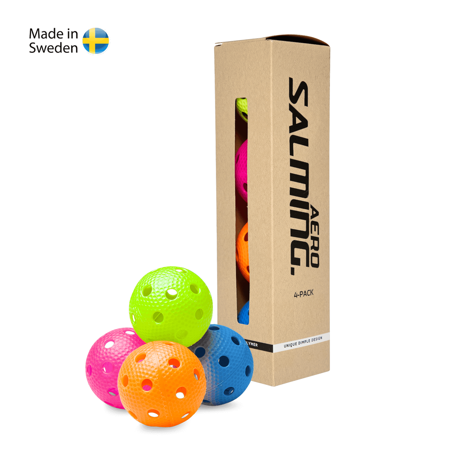 SALMING Aero Ball 4-pack Colour