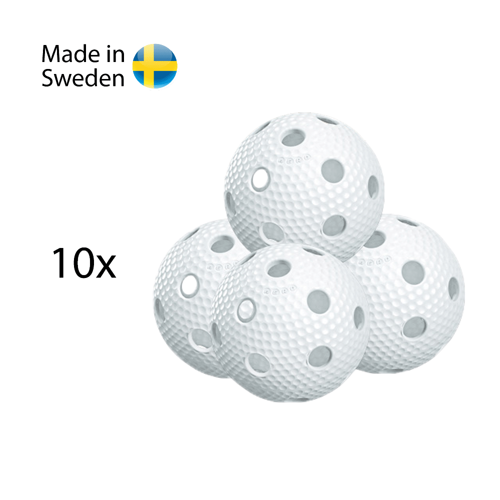 SALMING Aero Ball 10-pack, white