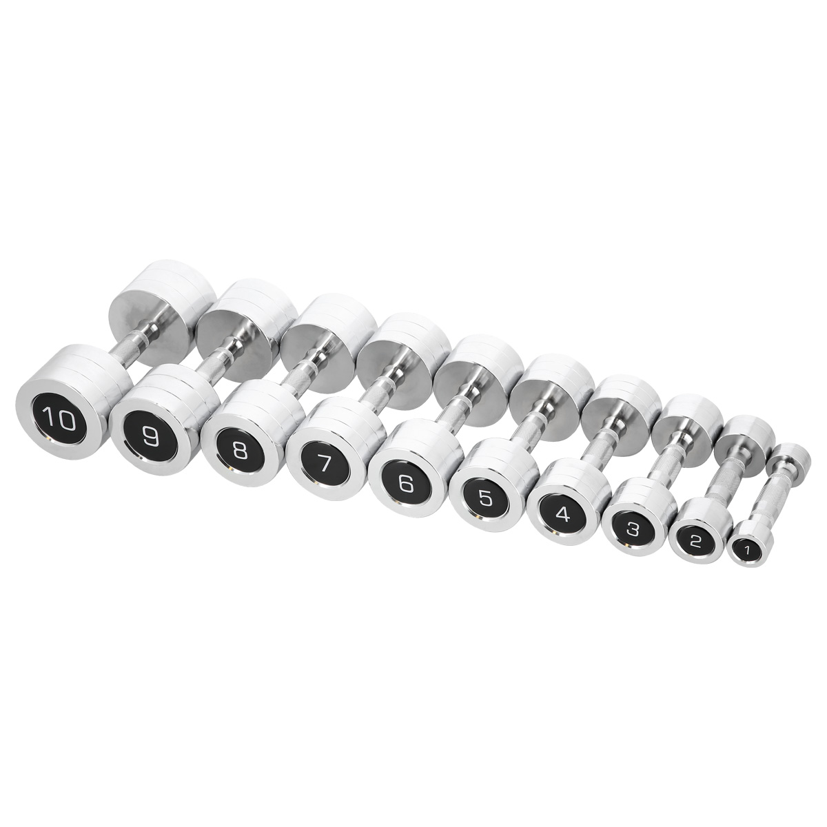 Chromované činky SET HMS CHD08 2 x 8 kg