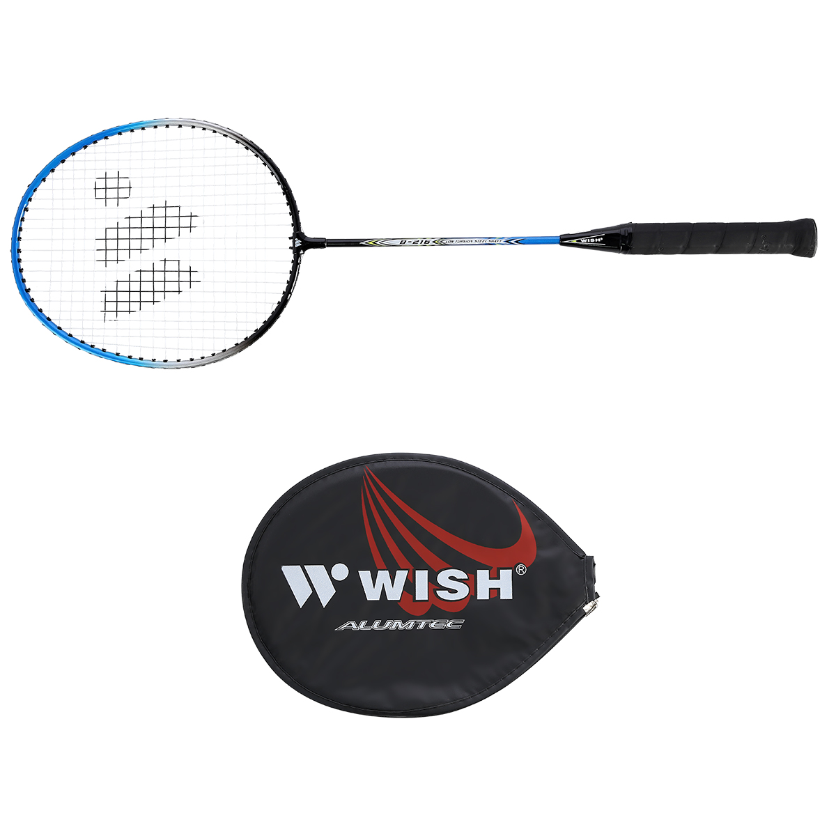 Badmintonová raketa WISH Steeltec 216, modro/černá