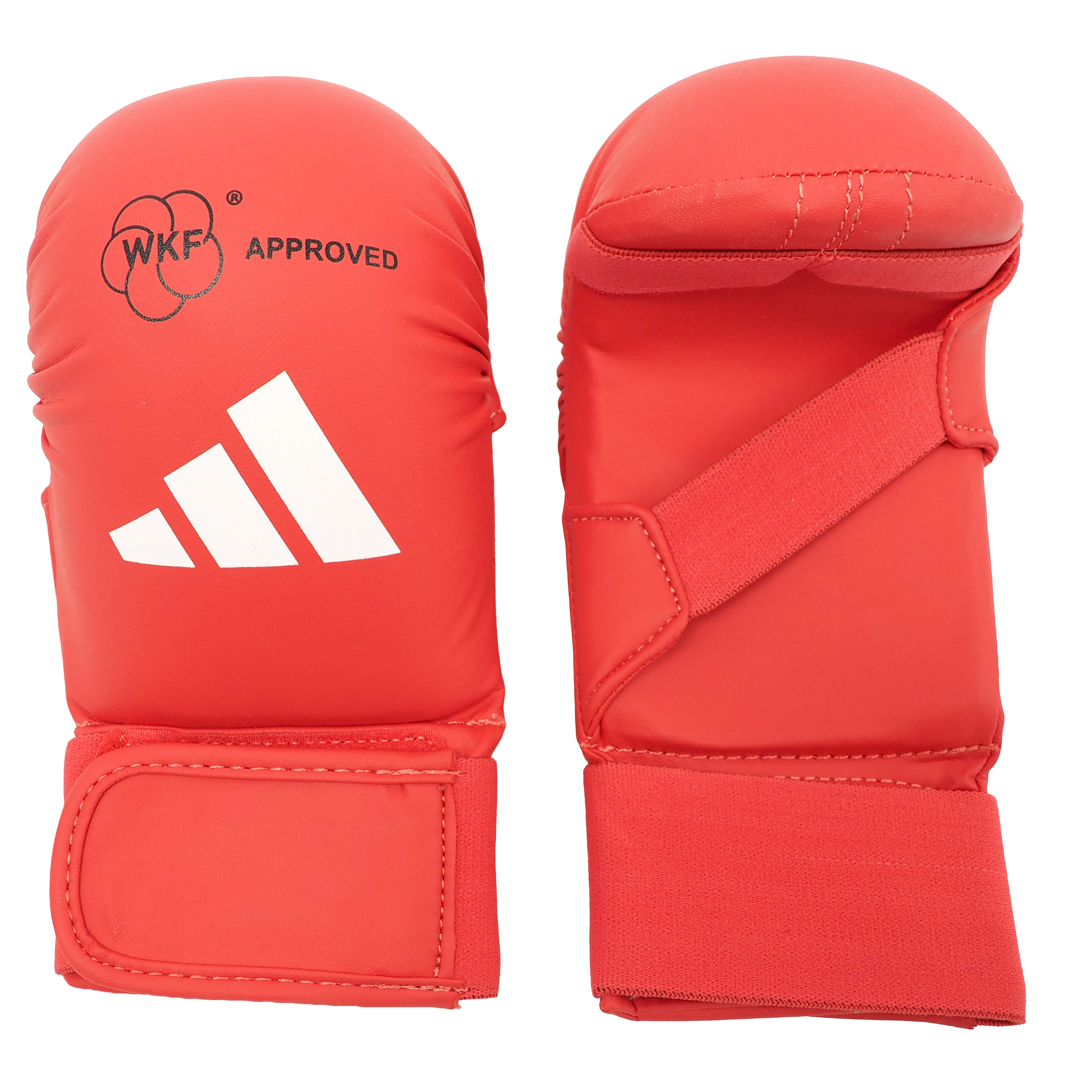 ADIDAS rukavice na karate WKF approved Barva: Červená, Velikost: S