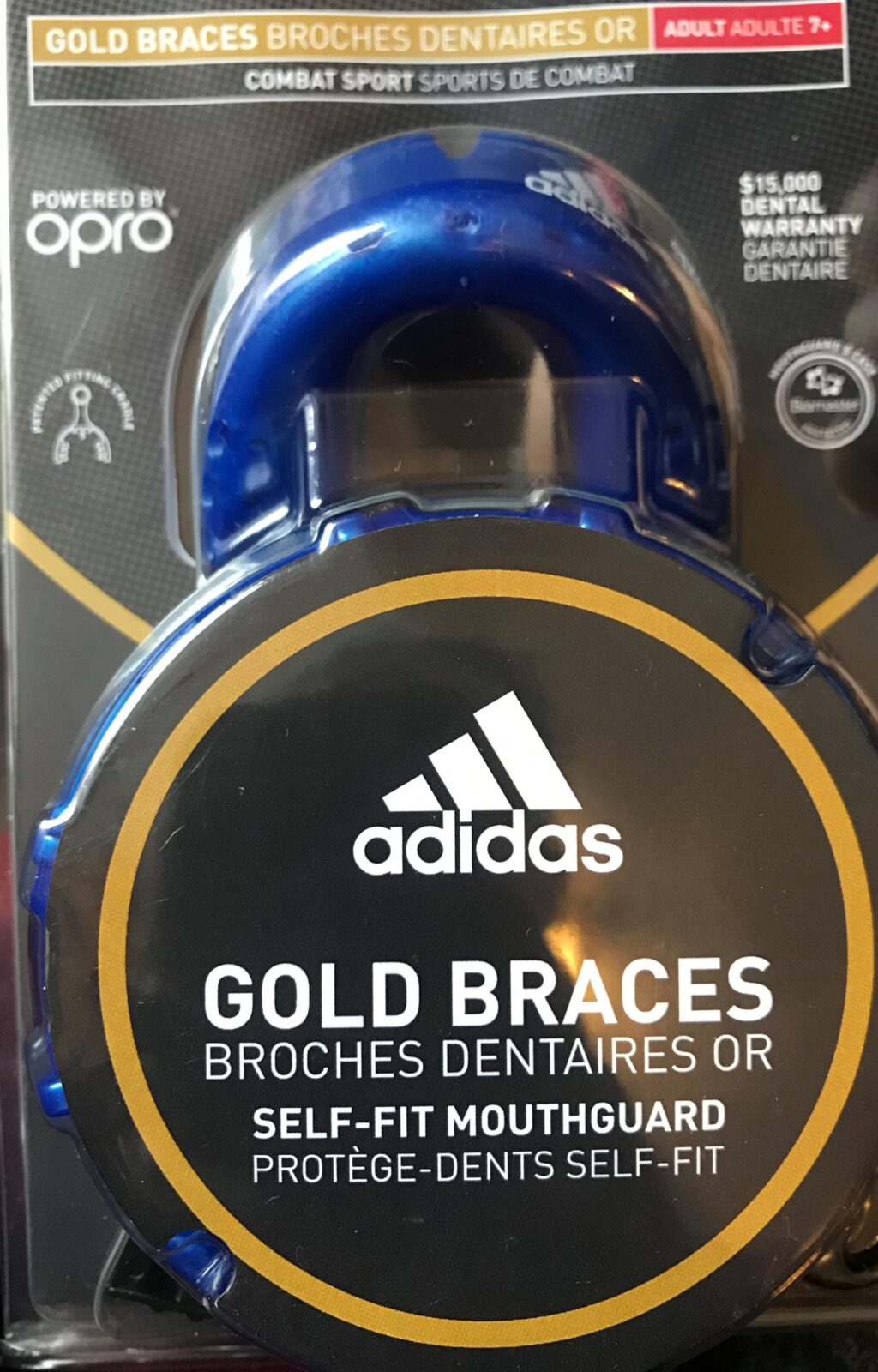 CHRÁNIČ ZUBŮ NA ROVNÁTKA ADIDAS OPRO BRONZE