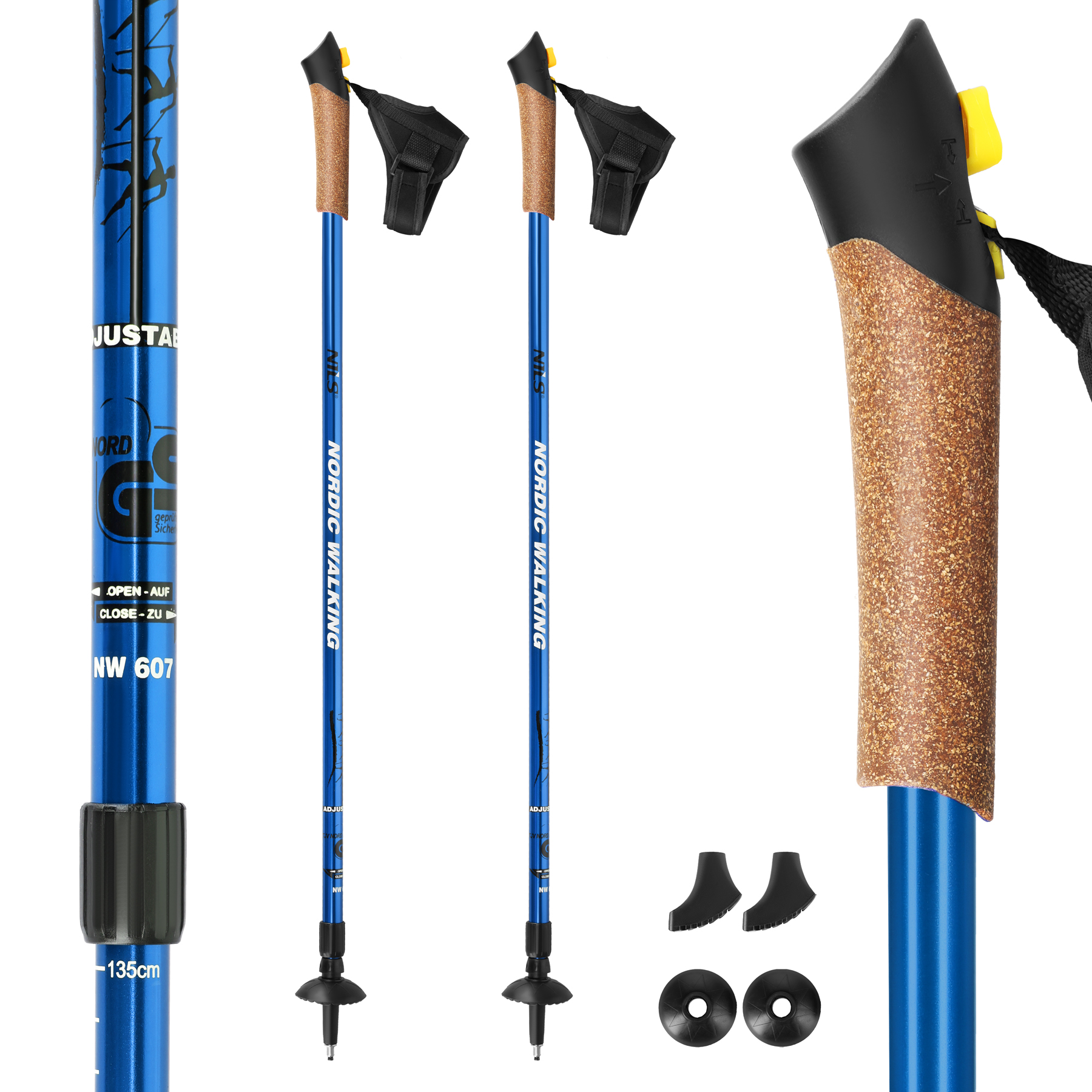 Nordic walking hole NILS EXTREME NW607 modré 5907695502855
